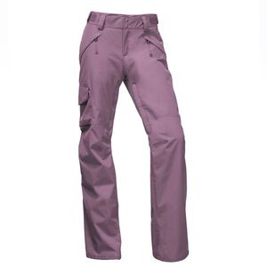 North Face Women’s Freedom Insulated Snow Pants Black Plum Purple Ski Snowboard